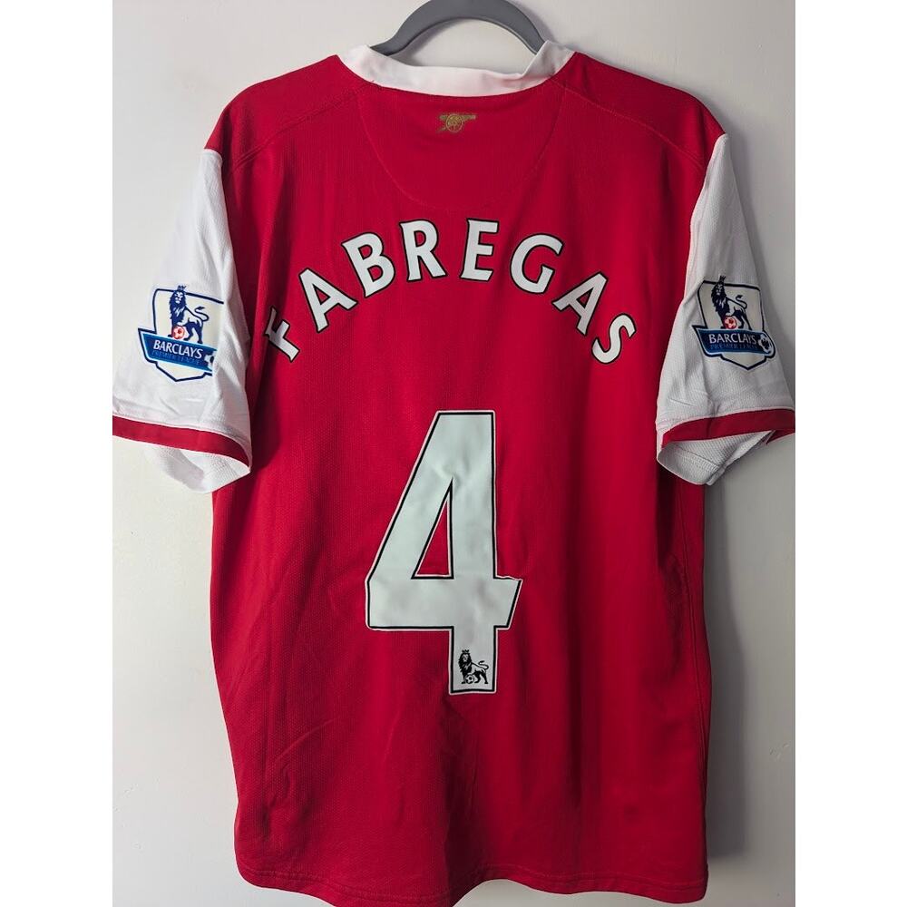 Arsenal Fabregas 2007/08 Home Jersey Medium EPL Fully Patched